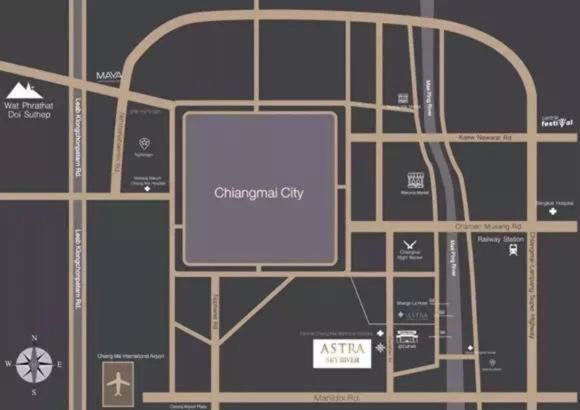 The Astra Sky River Chiangmai_Sky Pool_Old City Apartment เชียงใหม่ ภายนอก รูปภาพ